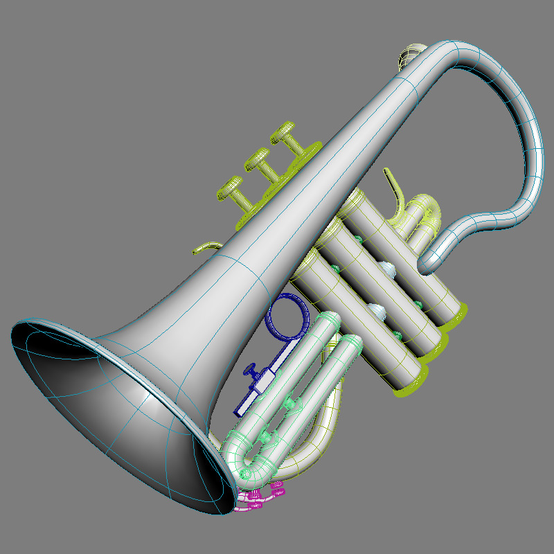 Soprano Cornet 3D model_3