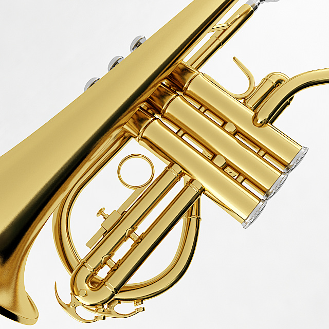 Soprano Cornet 3D model_6