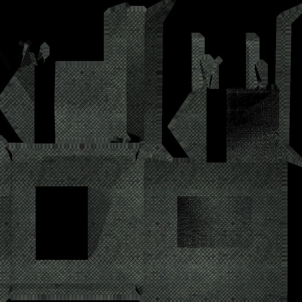 Traditional Japanese Building Low-poly 3D model_1