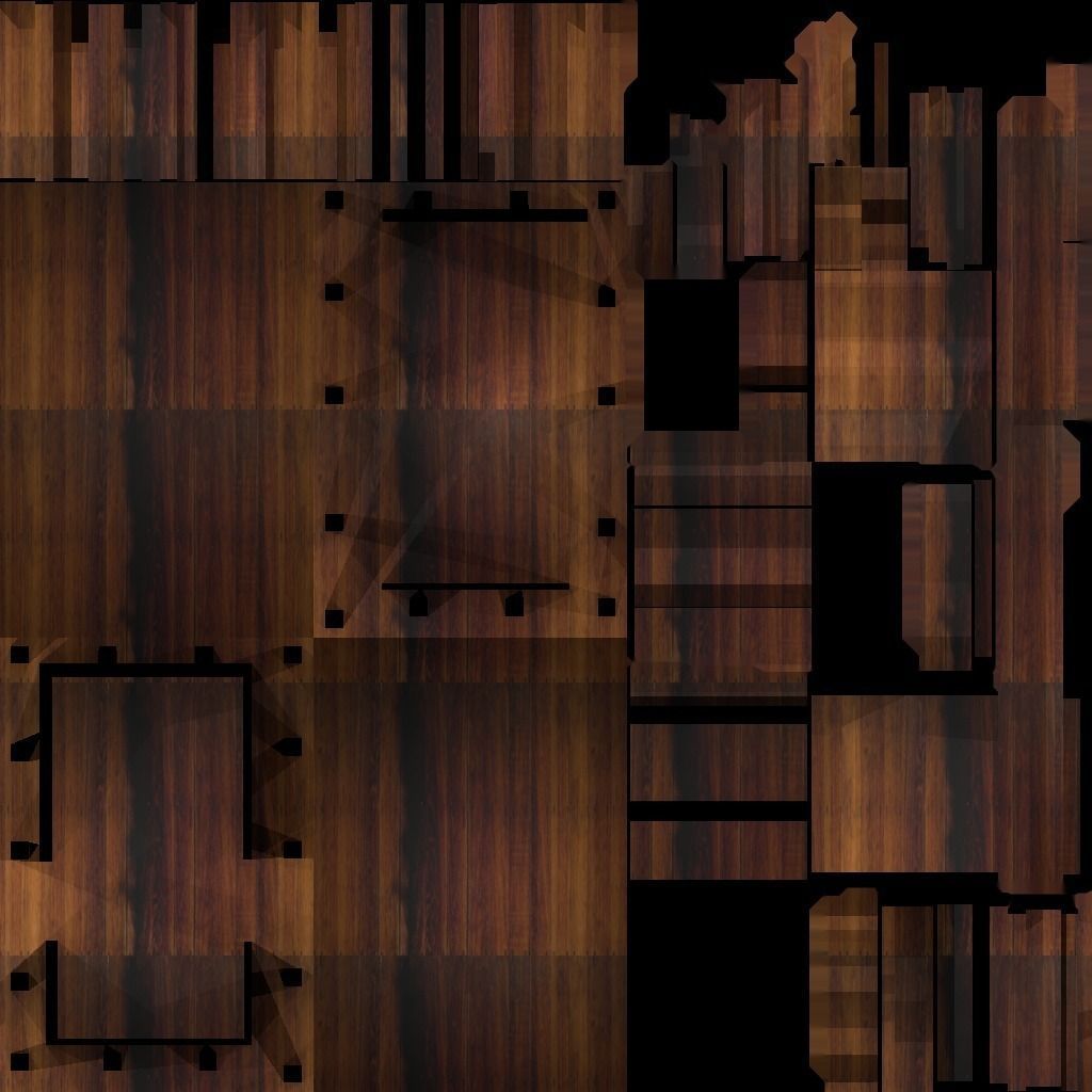 Traditional Japanese Building Low-poly 3D model_4