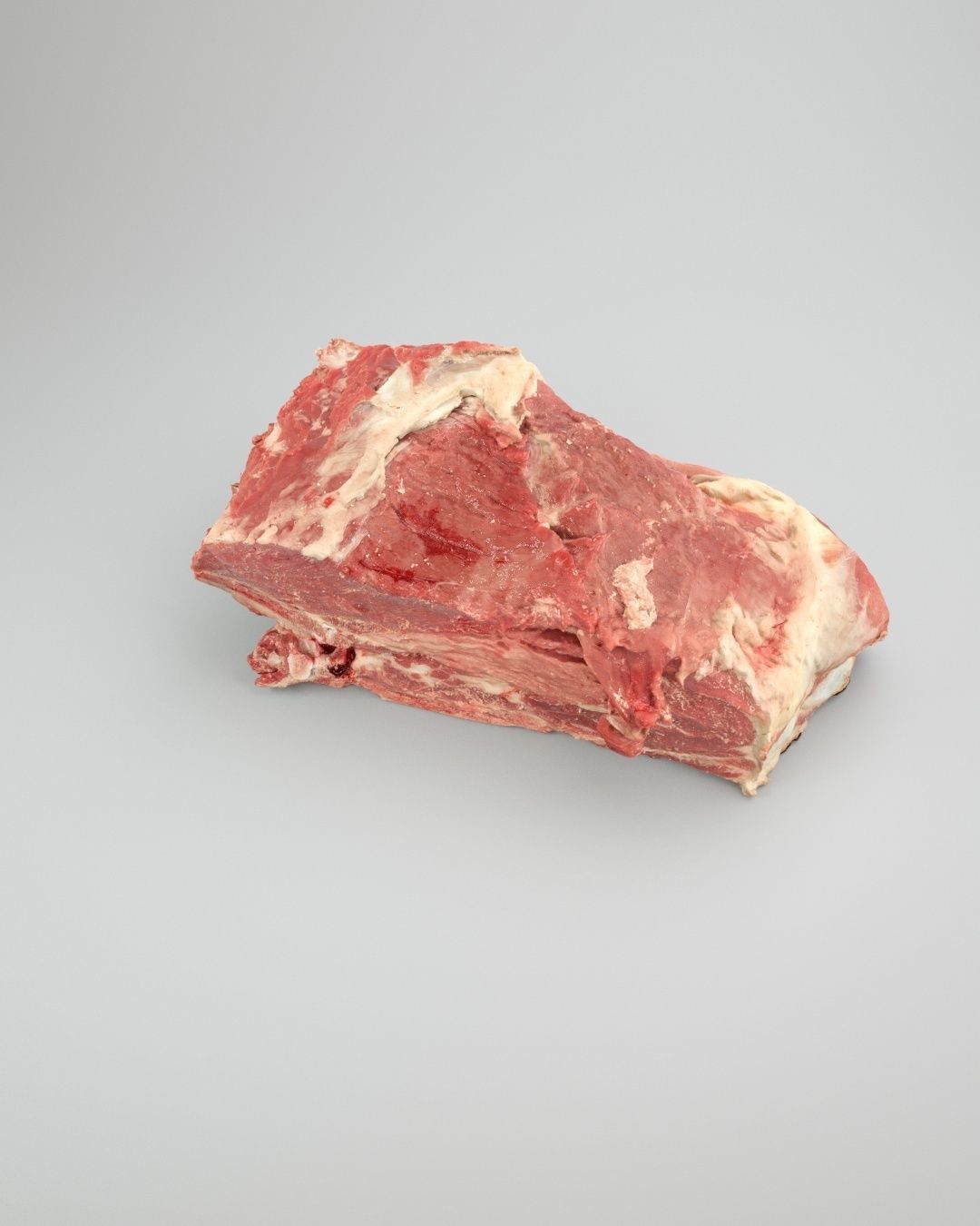 Raw Pork Meat Low-poly 3D model_4