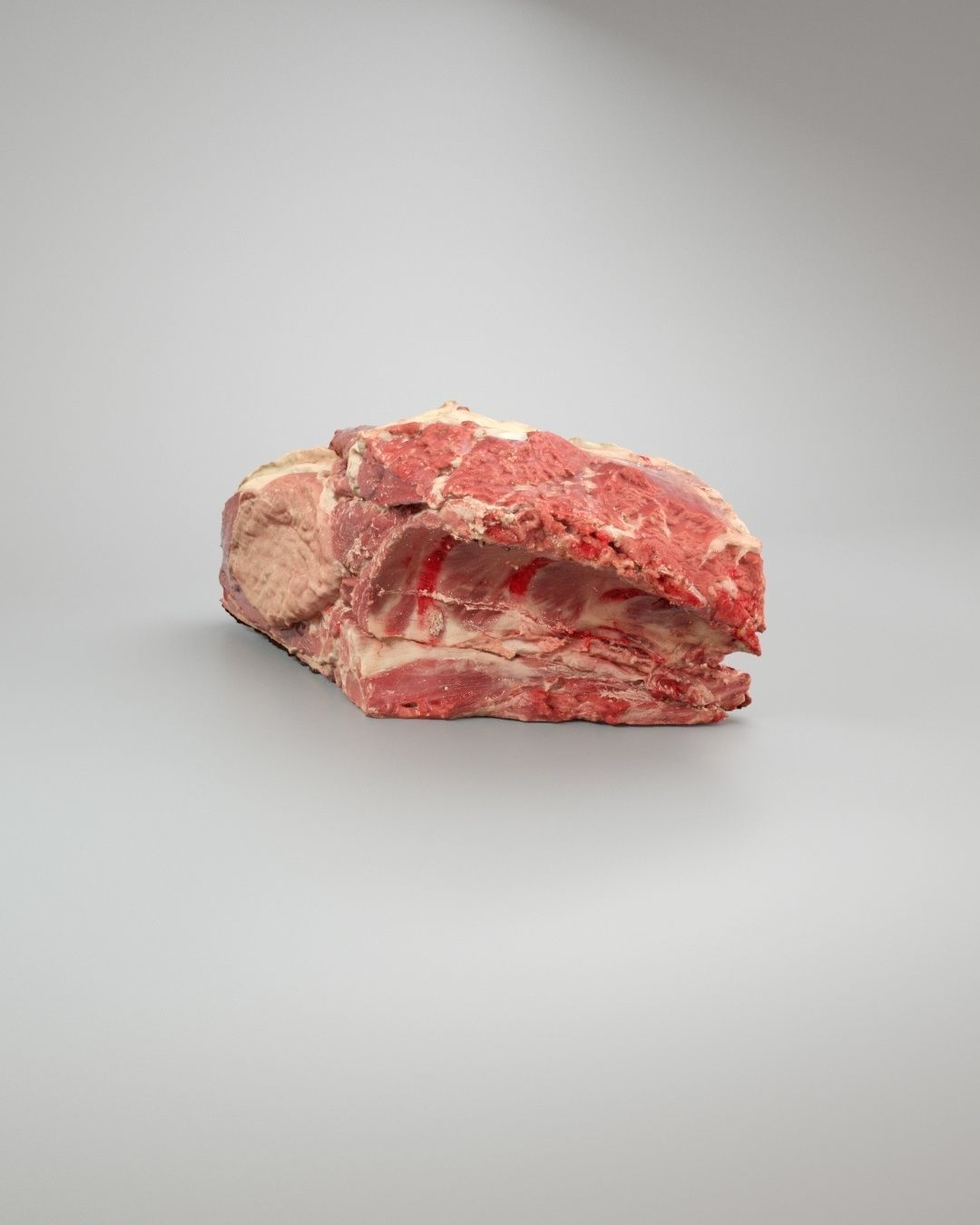 Raw Pork Meat Low-poly 3D model_2