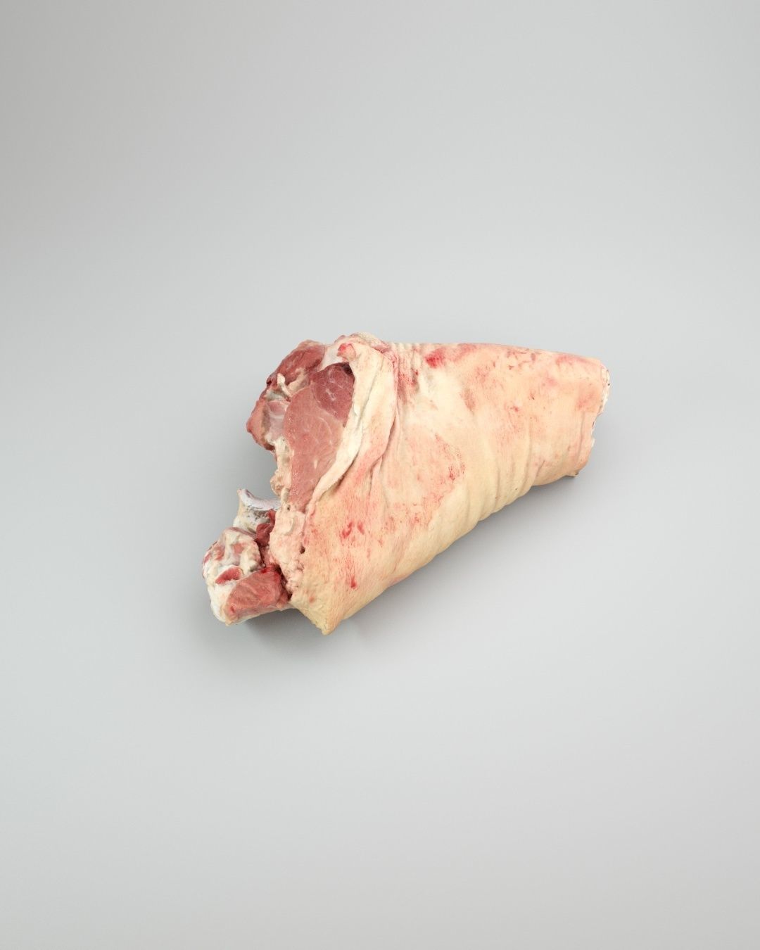 Raw Pig Leg Part Low-poly 3D model_2
