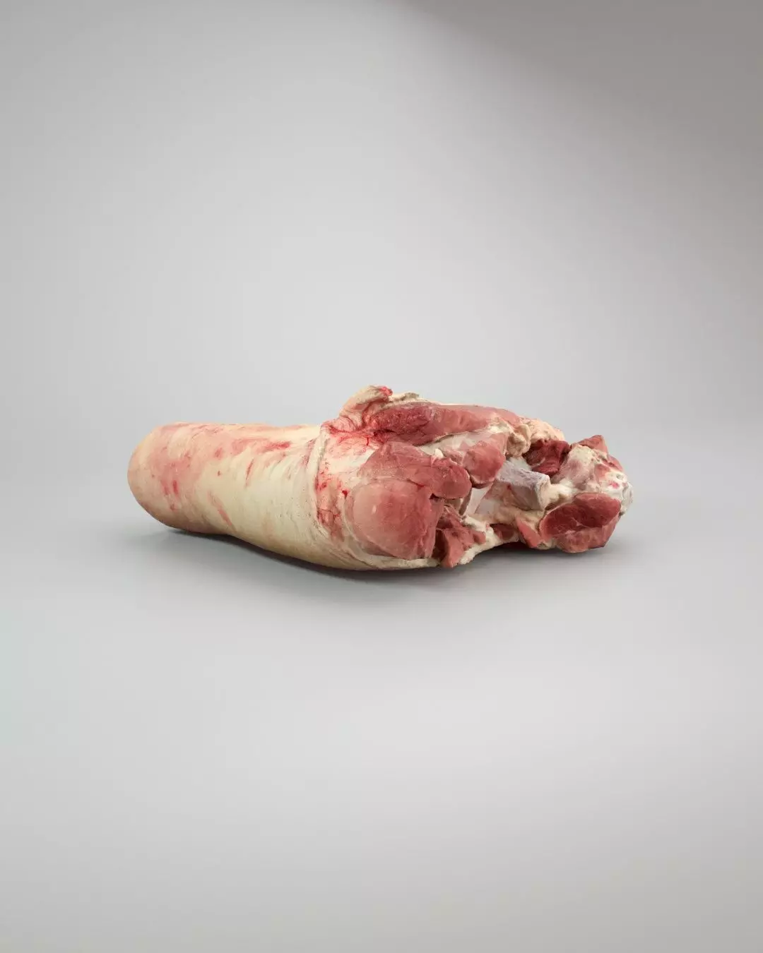 Raw Pig Leg Part Low-poly 3D model_0