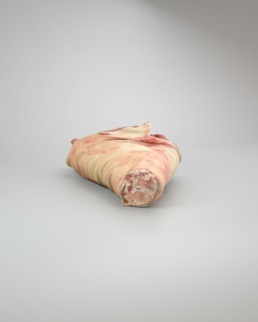 Raw Pig Leg Part Low-poly 3D model_4