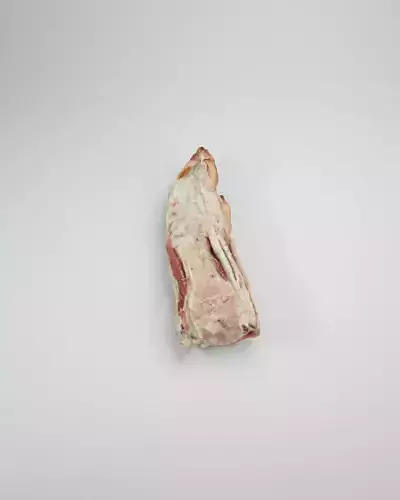 Raw Pig Foot Split on Half Low-poly 3D model