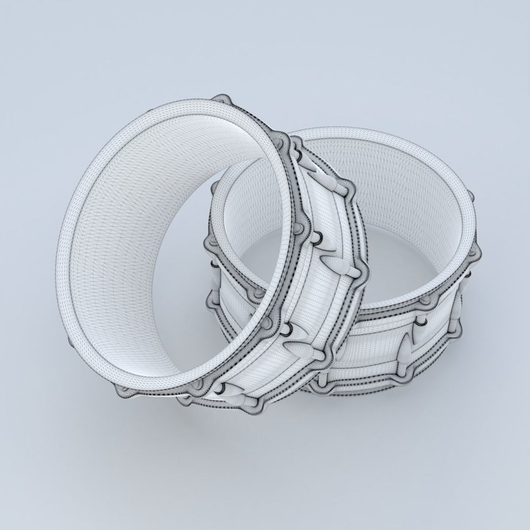 Snare drum RIng 3D print model_2