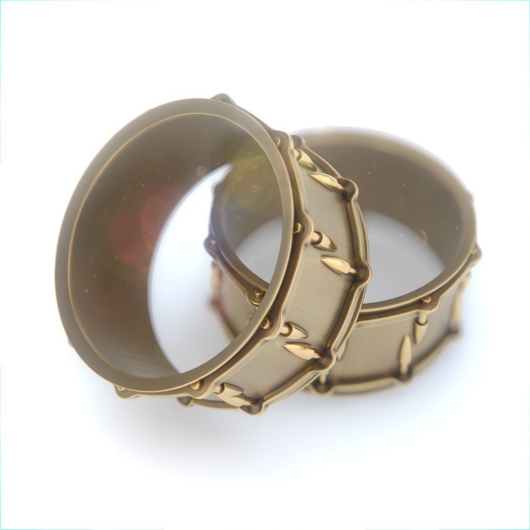 Snare drum RIng 3D print model_1