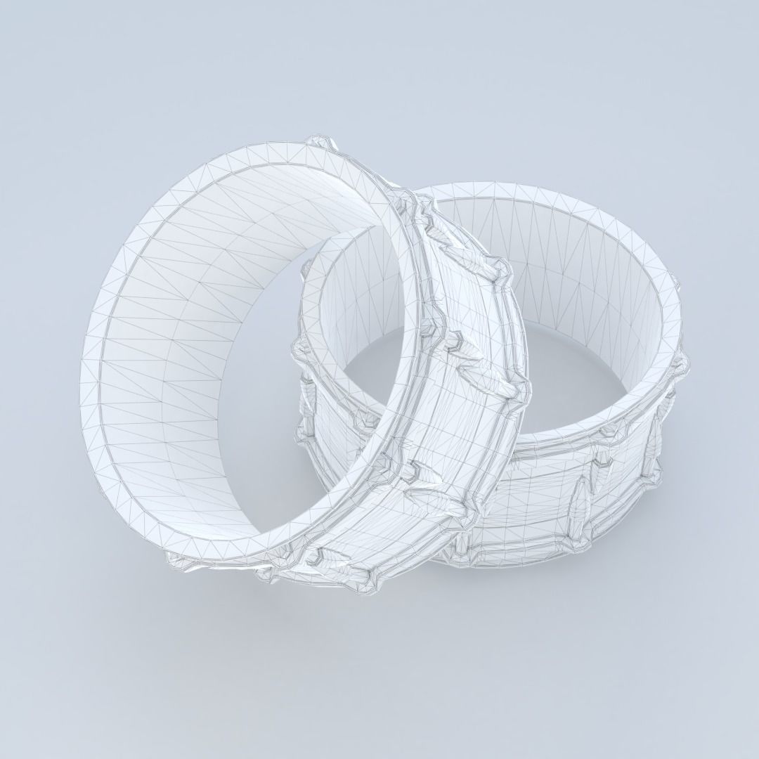 Snare drum RIng 3D print model_3