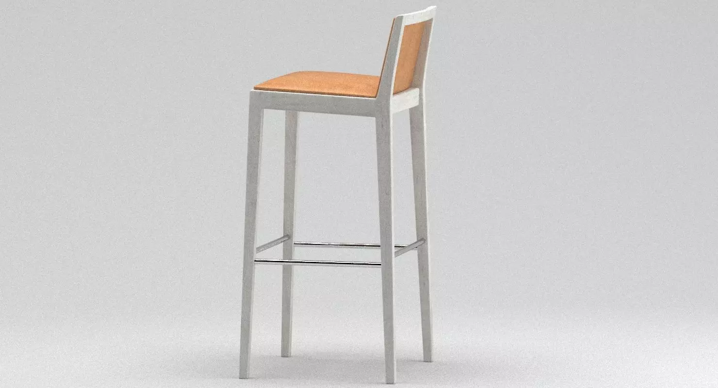Andreu World Carlotta Bar Stool 3D model_0
