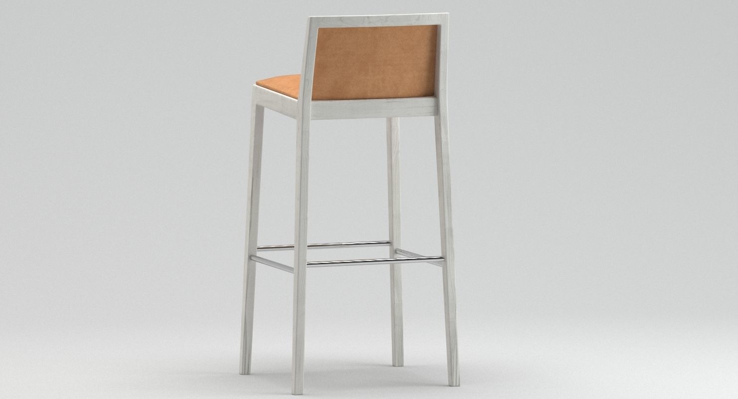 Andreu World Carlotta Bar Stool 3D model_1
