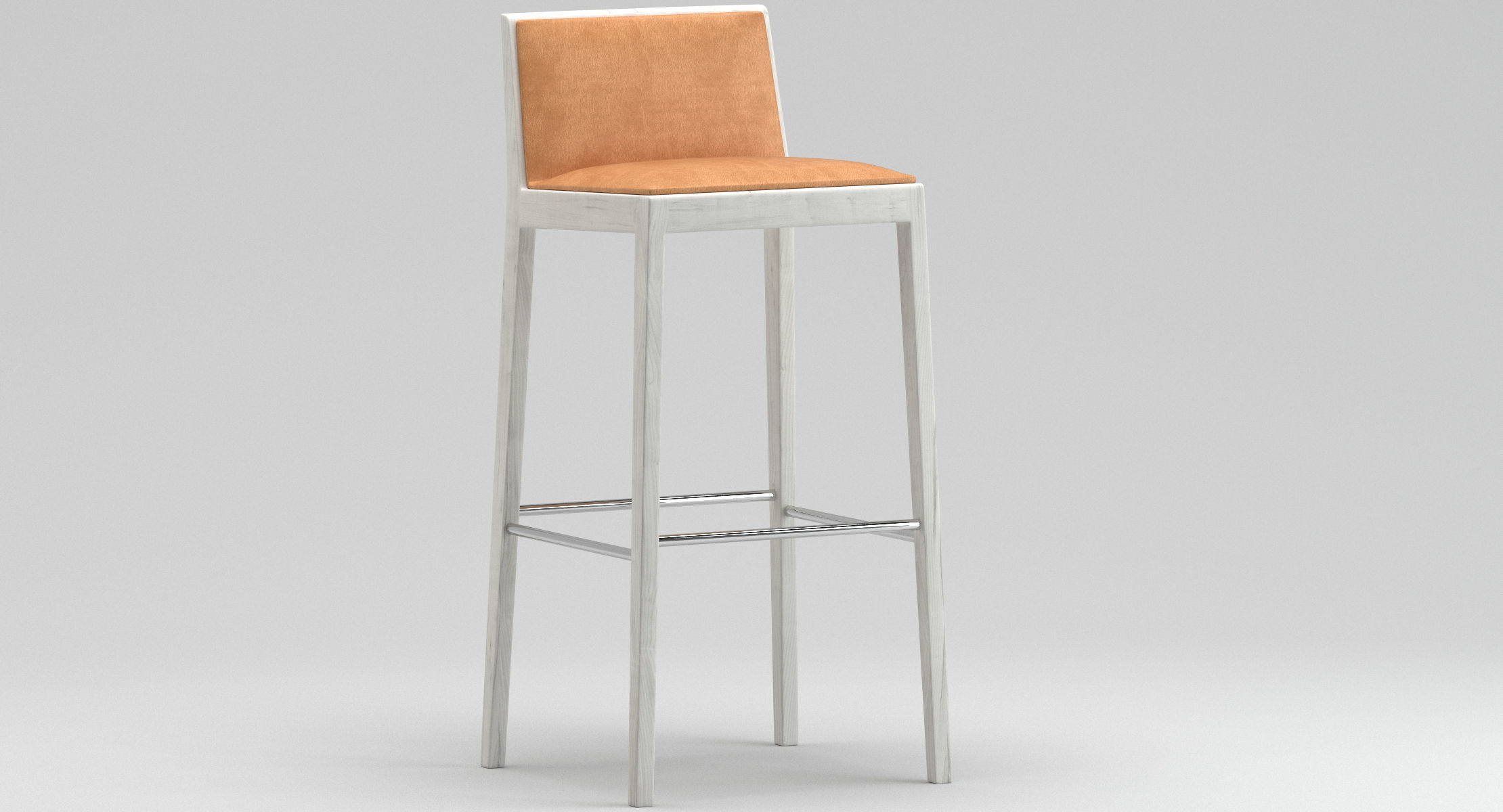 Andreu World Carlotta Bar Stool 3D model_5