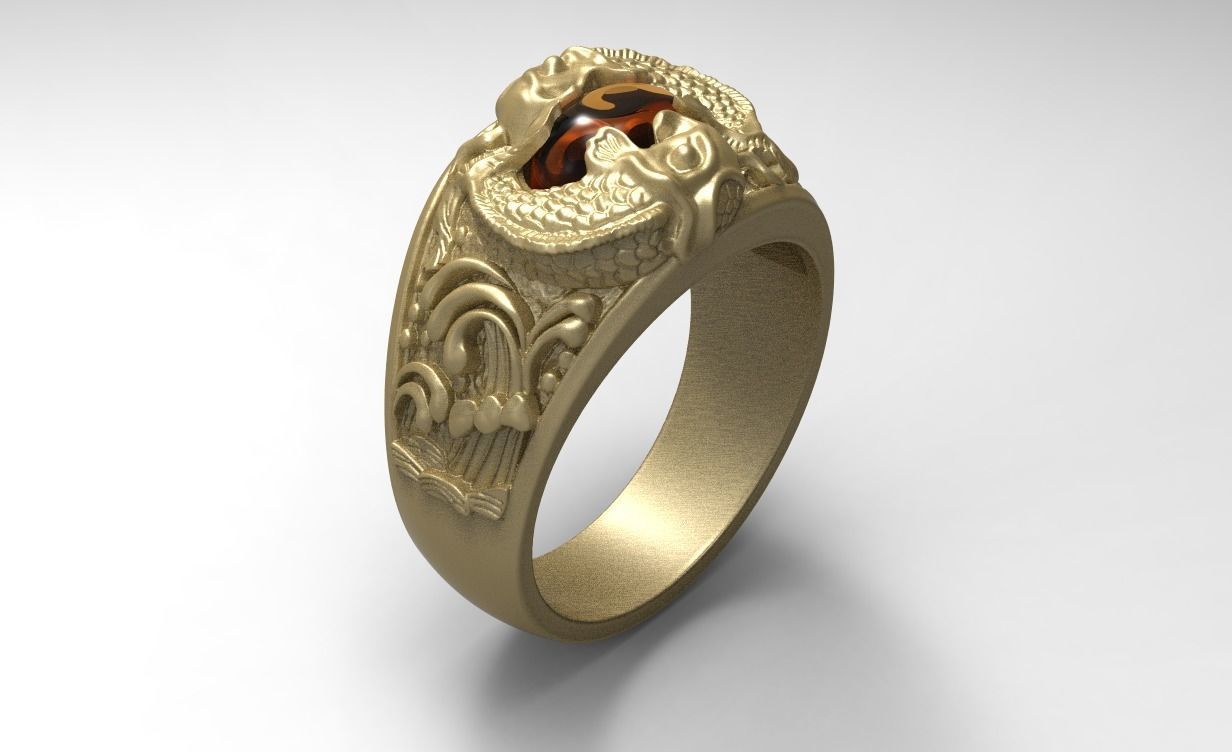 RING fish CARPS 3D print model_2