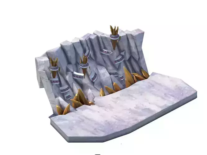 Game Model - Gray Rock Wall 05