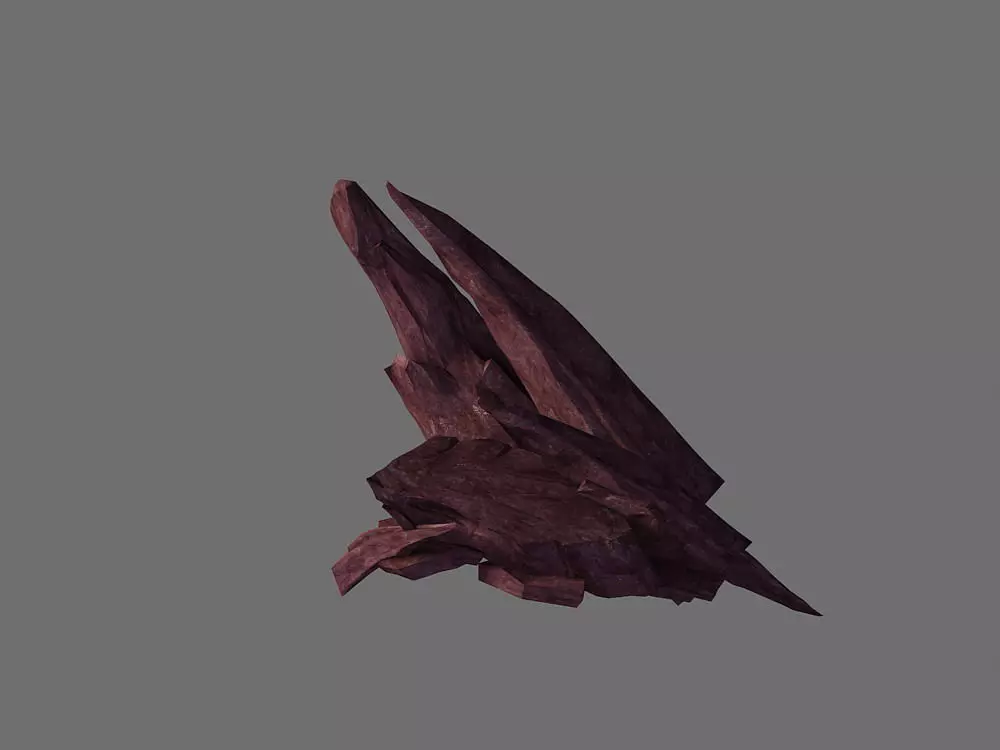 Game Model - Volcanic Red Stone 02 3D model_0