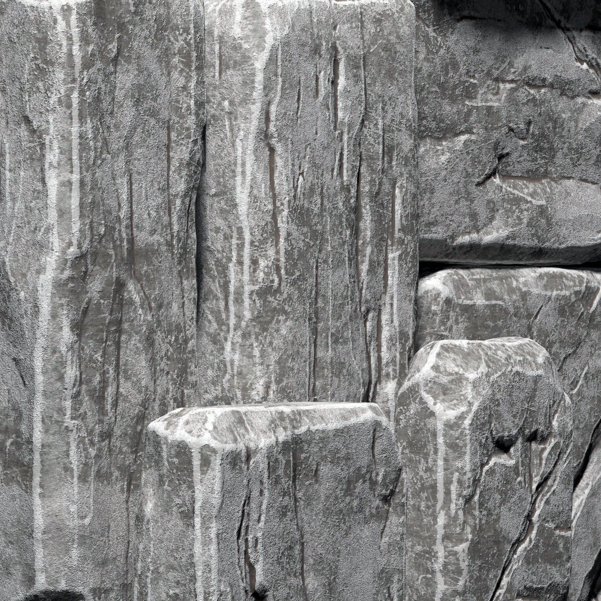 Slab stone rock big n1 3D model_4