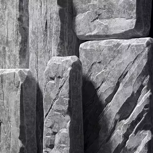 Slab stone rock big n1 3D model