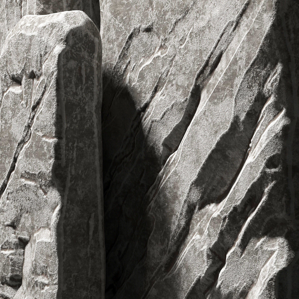 Slab stone rock big n1 3D model_2