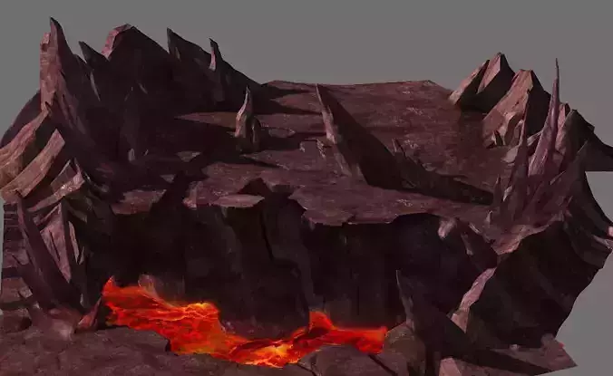 Game Model - Volcano Cliff