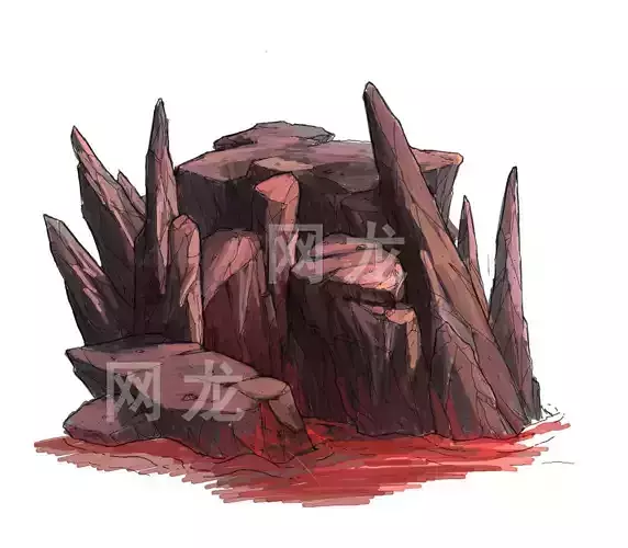 Game Model - Volcano Cliff 02 3D model