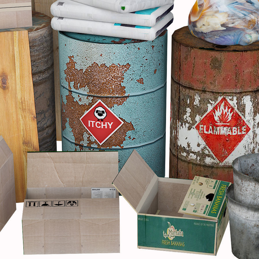 Garbage Pack 3D model_2