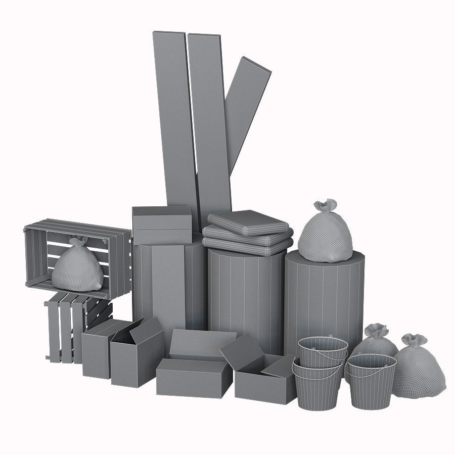 Garbage Pack 3D model_10