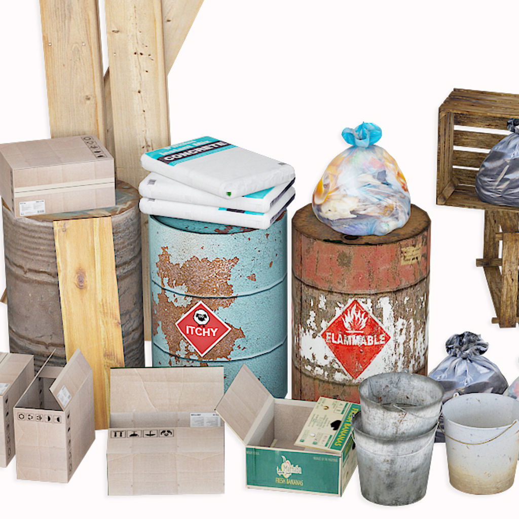 Garbage Pack 3D model_1