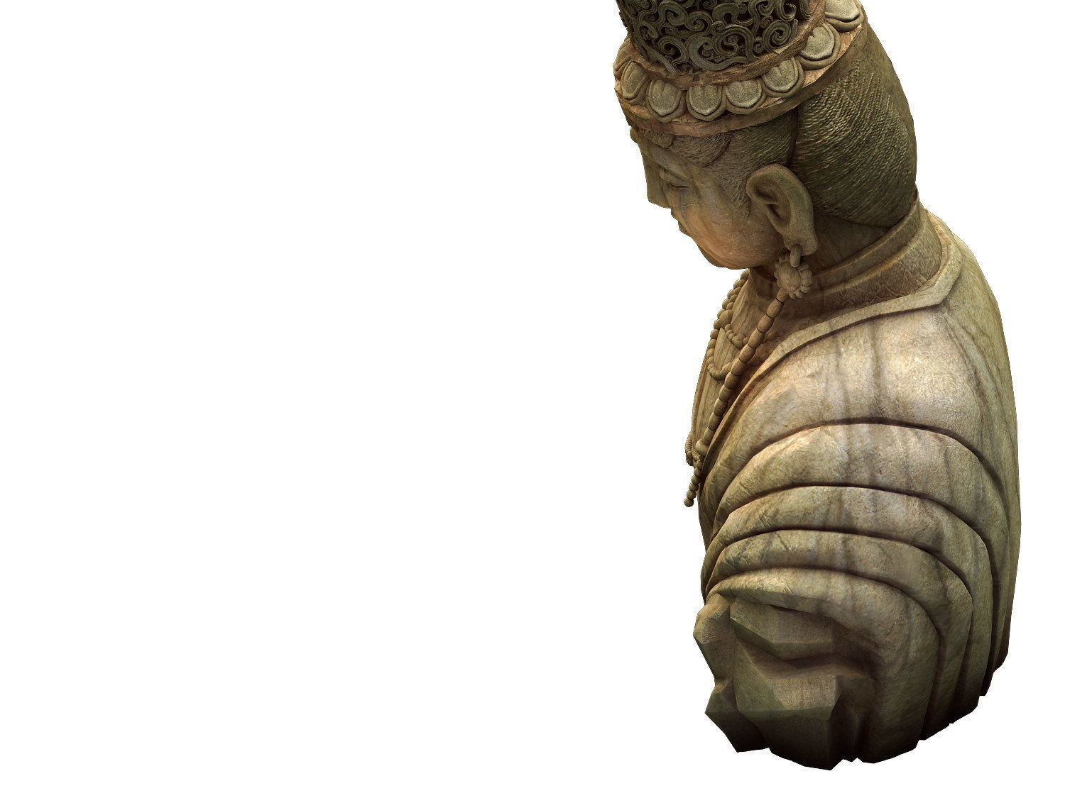 Game Model - Kasai Buddha Traces Forest statue 02 3D model_3