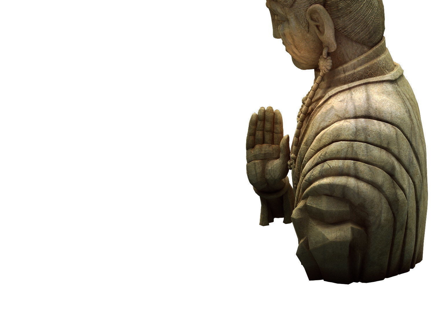 Game Model - Kasai Buddha Traces Forest statue 02 3D model_2