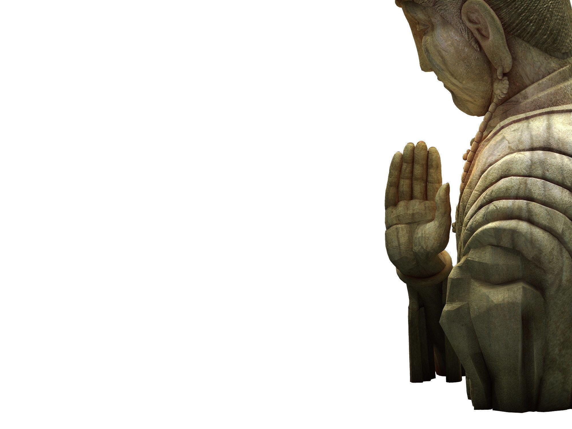 Game Model - Kasai Buddha Traces Forest statue 02 3D model_1