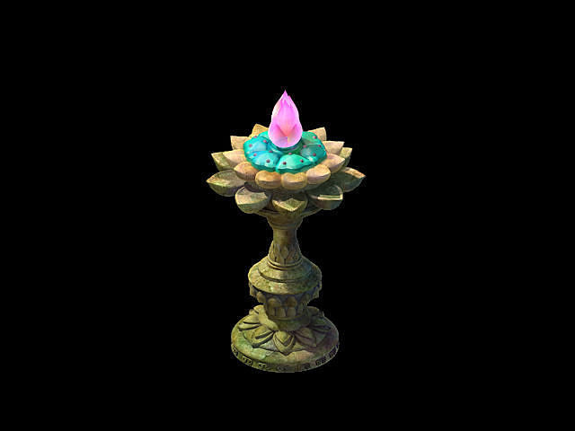 Model - Kaya Buddha Forest Buddha lights Jinlian 3D model