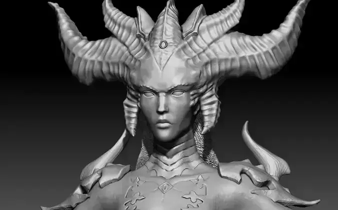 Diablo4 Lilith Print Ready Model 3D print model