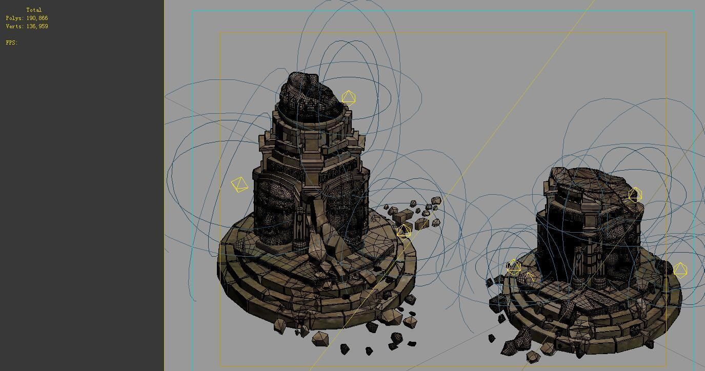 Kasai Buddha Traces forest Asura Magic array 02 3D model_3