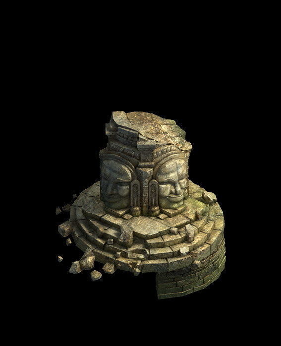 Kasai Buddha Traces forest Asura Magic array 02 3D model_2