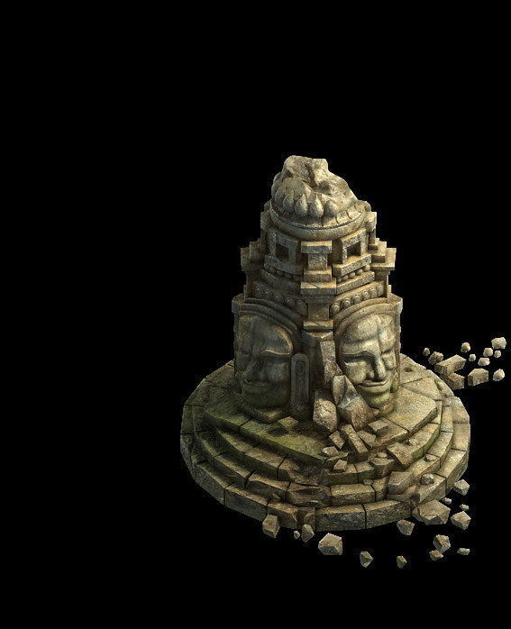 Kasai Buddha Traces forest Asura Magic array 02 3D model_1