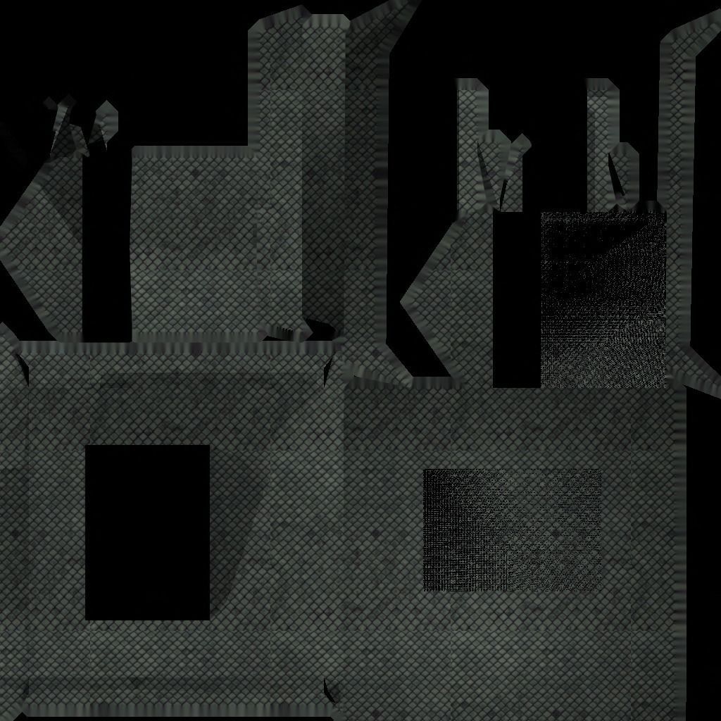 Japanese Temple Low-poly 3D model_2