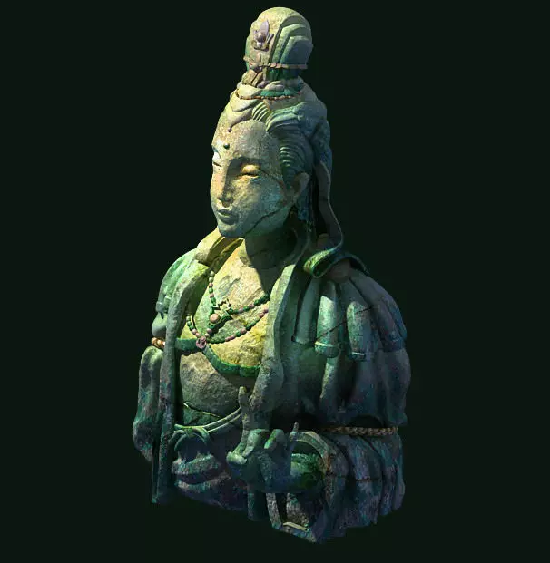Game Model - Buddha statue of Buddha Kasai 3D model_0