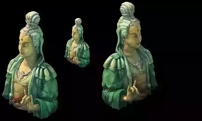 Game Model - Kapya Buddha Forest Statue 011