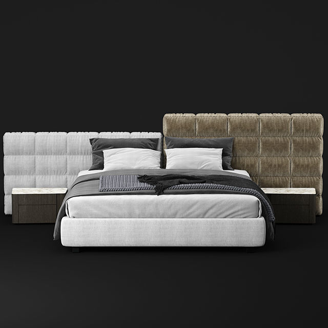 Minotti Lawrence bed 3D model_2