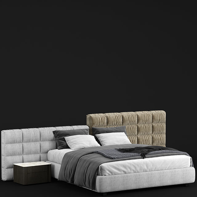 Minotti Lawrence bed 3D model_3