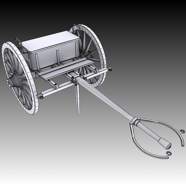 Napoleon Model 1841 6 pounder Limber 3D model_5