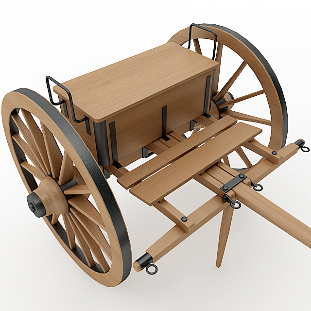 Napoleon Model 1841 6 pounder Limber 3D model_2