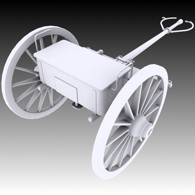 Napoleon Model 1841 6 pounder Limber 3D model_9