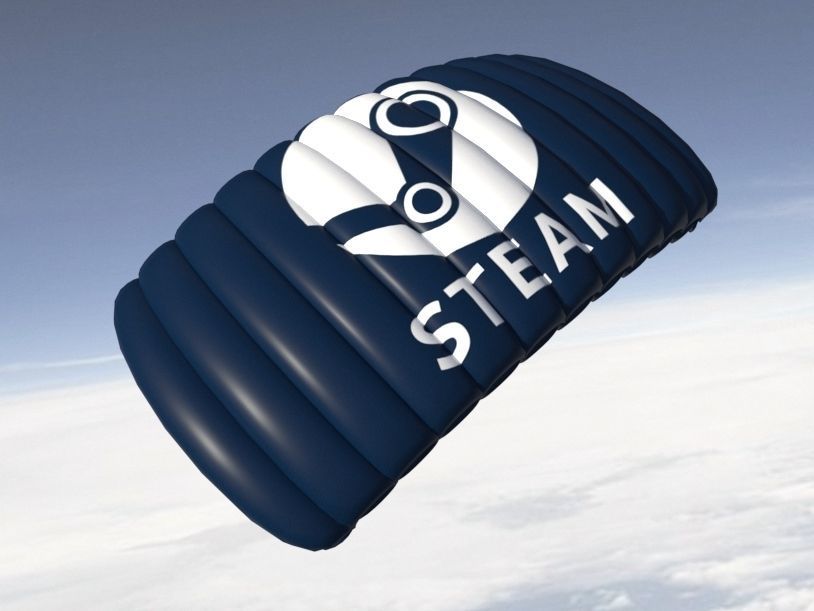 Parachute Pack - Animated game ready Low-poly 3D model_6