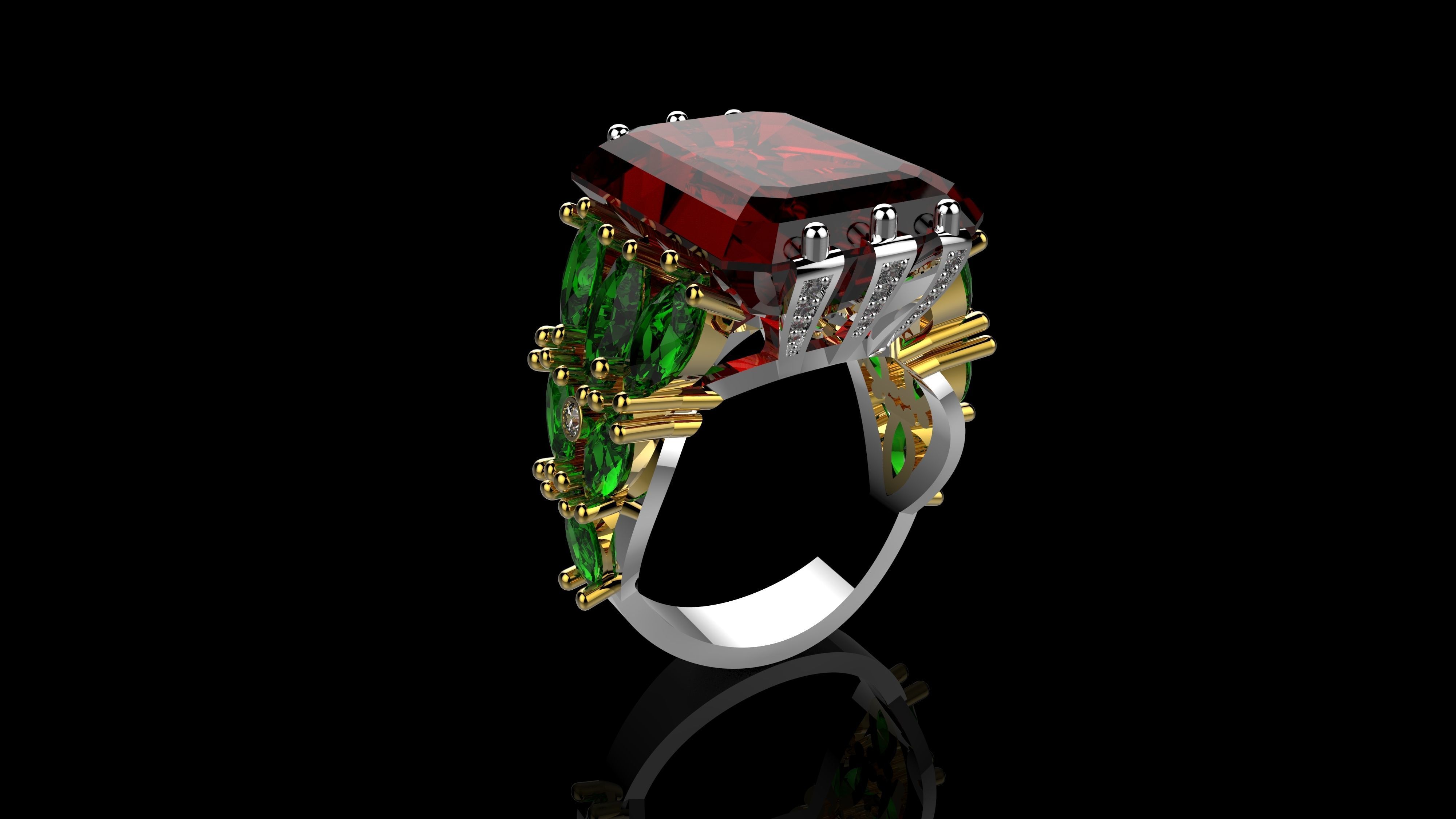 M RINGS N51 3D print model_1