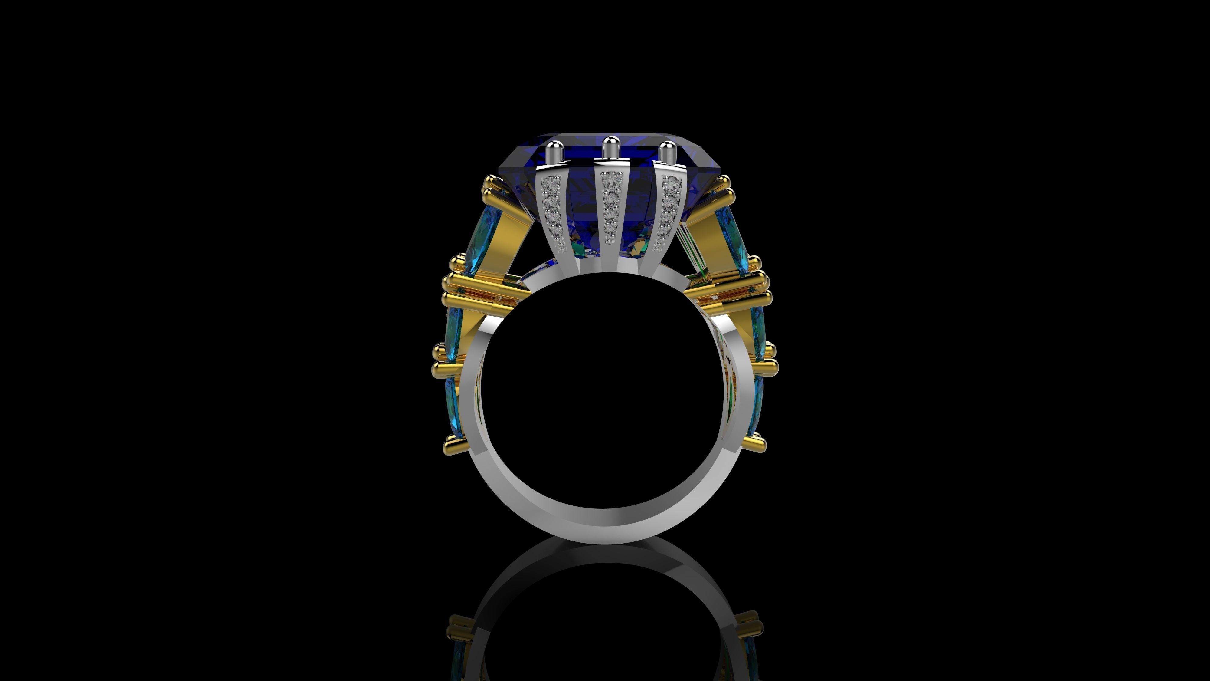 M RINGS N51 3D print model_3