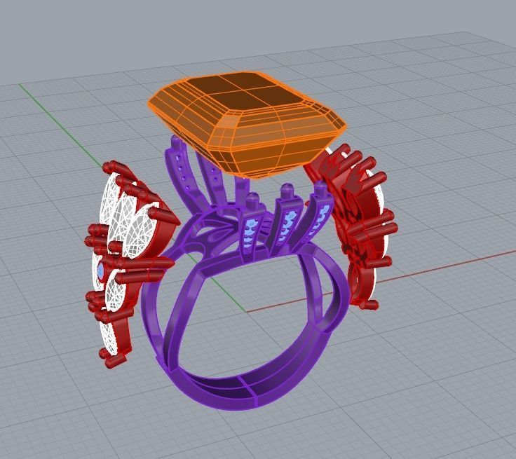 M RINGS N51 3D print model_10