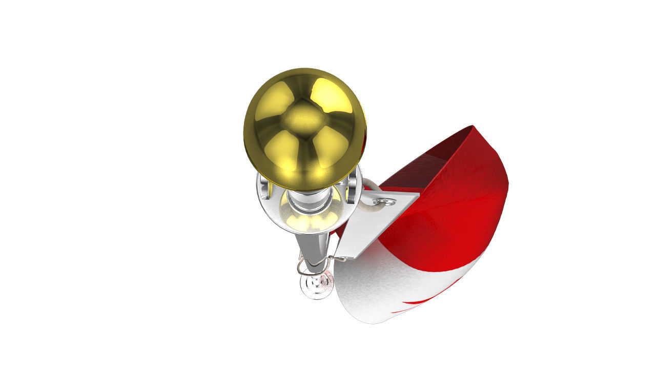 Canada Flag Pole 3D model_3