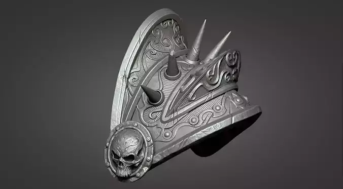 Lich King Armor - Left shoulder 3D print model