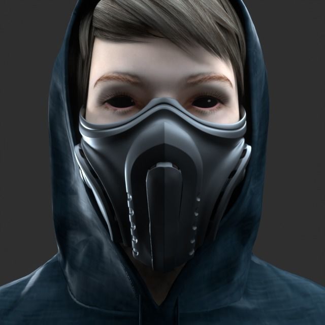 Mask cover mask - COVID - 2 types 3D print model_22